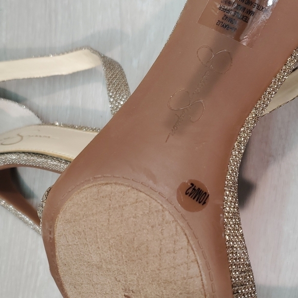 NEW Jessica Simpson Rayli2 Glitter Heels Sandals shoes sz 10M - Picture 10 of 12